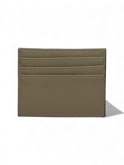 🔥 Hermès-Inspired Beige Leather Card Holder – Perforated H Edition 🔥