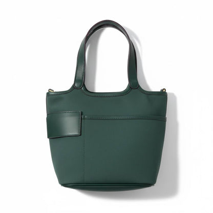 🔥 Hermès Garden Party Inspired Tote Bag – Deep Green Edition (with Strap & Pouch) 🔥