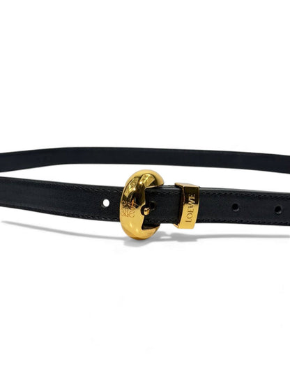 ✨ LOEWE-Inspired Slim Leather Belt – 110cm ✨