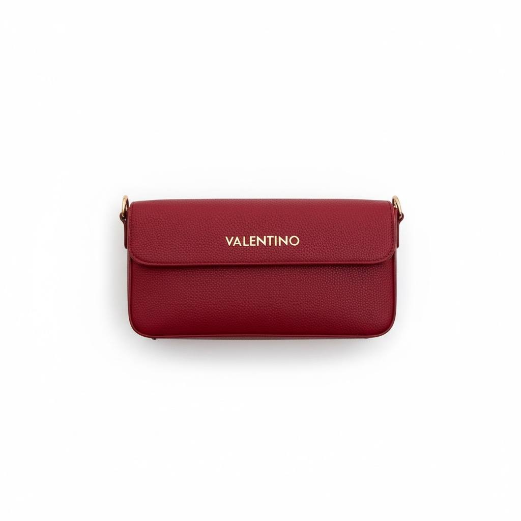 ❤️ Valentino Inspired Shoulder Bag – Red Edition with Bold Logo Strap ❤️