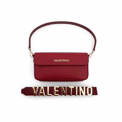 ❤️ Valentino Inspired Shoulder Bag – Red Edition with Bold Logo Strap ❤️