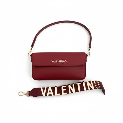 ❤️ Valentino Inspired Shoulder Bag – Red Edition with Bold Logo Strap ❤️