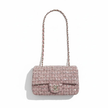 ✨ CHANEL Tweed Classic Mini Flap – Pink Edition ✨