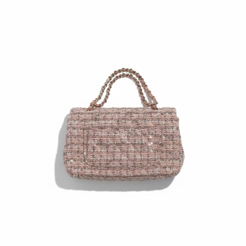 ✨ CHANEL Tweed Classic Mini Flap – Pink Edition ✨