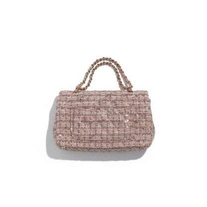 ✨ CHANEL Tweed Classic Mini Flap – Pink Edition ✨