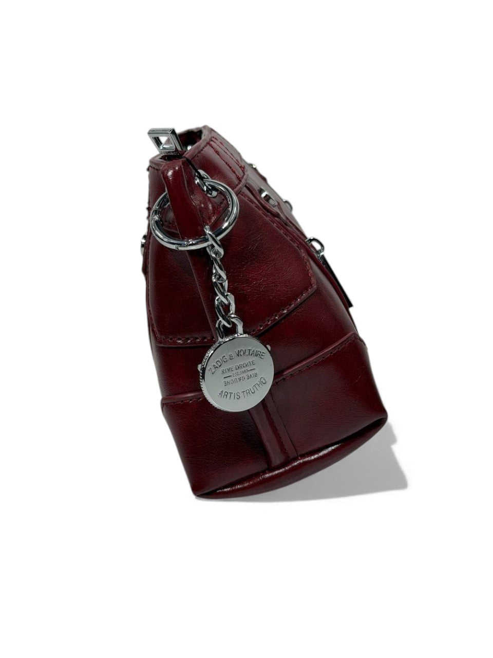 🔥 Zadig & Voltaire Rock Crossbody – Burgundy Edition 🎸❤️