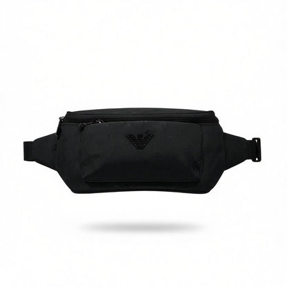 Emporio Armani Black Belt Bag – Sleek, Modern & Travel-Ready 🎒✨