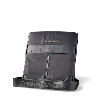 Tommy Hilfiger Black Crossbody Bag 🖤 | Minimalist Sling with Logo Strap
