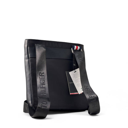 Tommy Hilfiger Black Crossbody Bag 🖤 | Minimalist Sling with Logo Strap