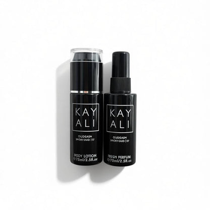 Kayali Oudgasm Smoky Oud 07 Gift Set 🖤✨ | Fresh Perfume & Body Lotion Duo
