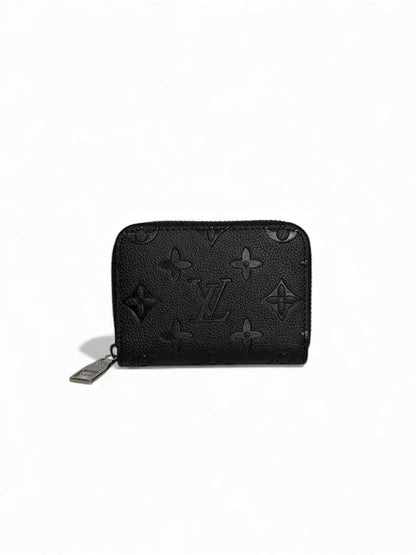 Louis Vuitton Black Monogram Compact Wallet 🖤✨ | Embossed Leather | Luxury Mini Wallet