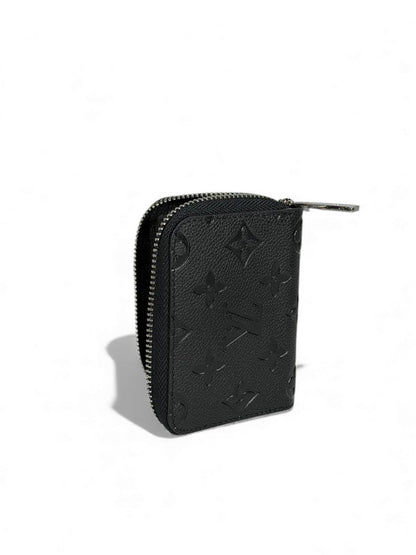 Louis Vuitton Black Monogram Compact Wallet 🖤✨ | Embossed Leather | Luxury Mini Wallet