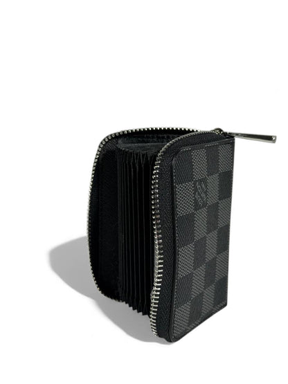 Louis Vuitton Damier Graphite Zipped Wallet 🖤⚫ | Classic Checkered Mini Wallet