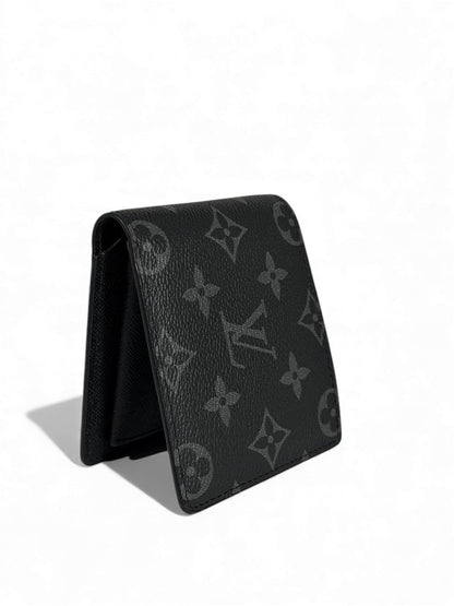 Louis Vuitton Monogram Eclipse Bifold Wallet 🖤✨ | Black & Grey LV Luxury Wallet