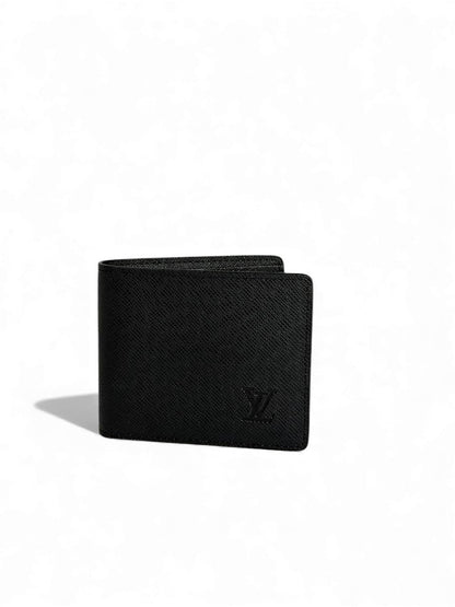 Louis Vuitton Taiga Black Leather Bifold Wallet 🖤✨ | Minimal Luxury Wallet