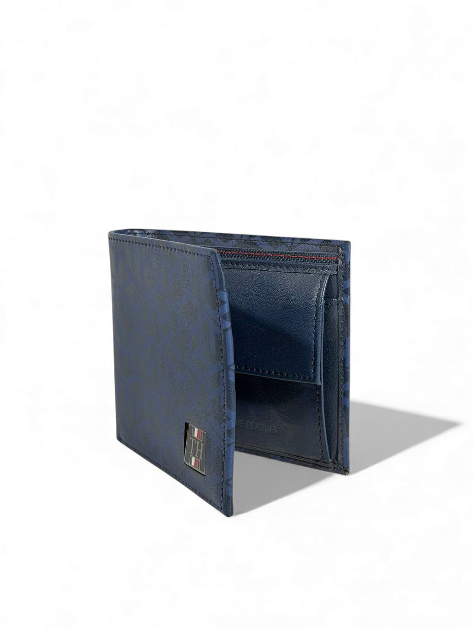 Tommy Hilfiger Blue Monogram Bifold Wallet – Luxury Men’s Accessory 💙🇺🇸