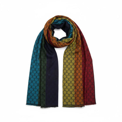 🧣 Gucci GG Multicolor Wool Scarf – LIMITED EDITION ✨🔥