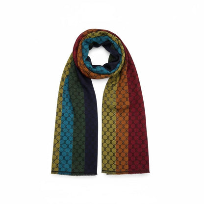 🧣 Gucci GG Multicolor Wool Scarf – LIMITED EDITION ✨🔥