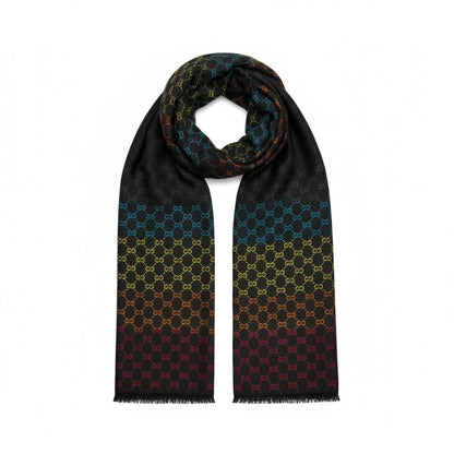 🧣 Gucci GG Multicolor Wool Scarf – LIMITED EDITION ✨🔥