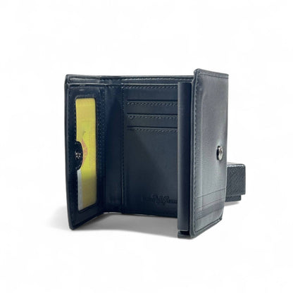 🖤 Emporio Armani Black Leather Wallet – Iconic Eagle Logo