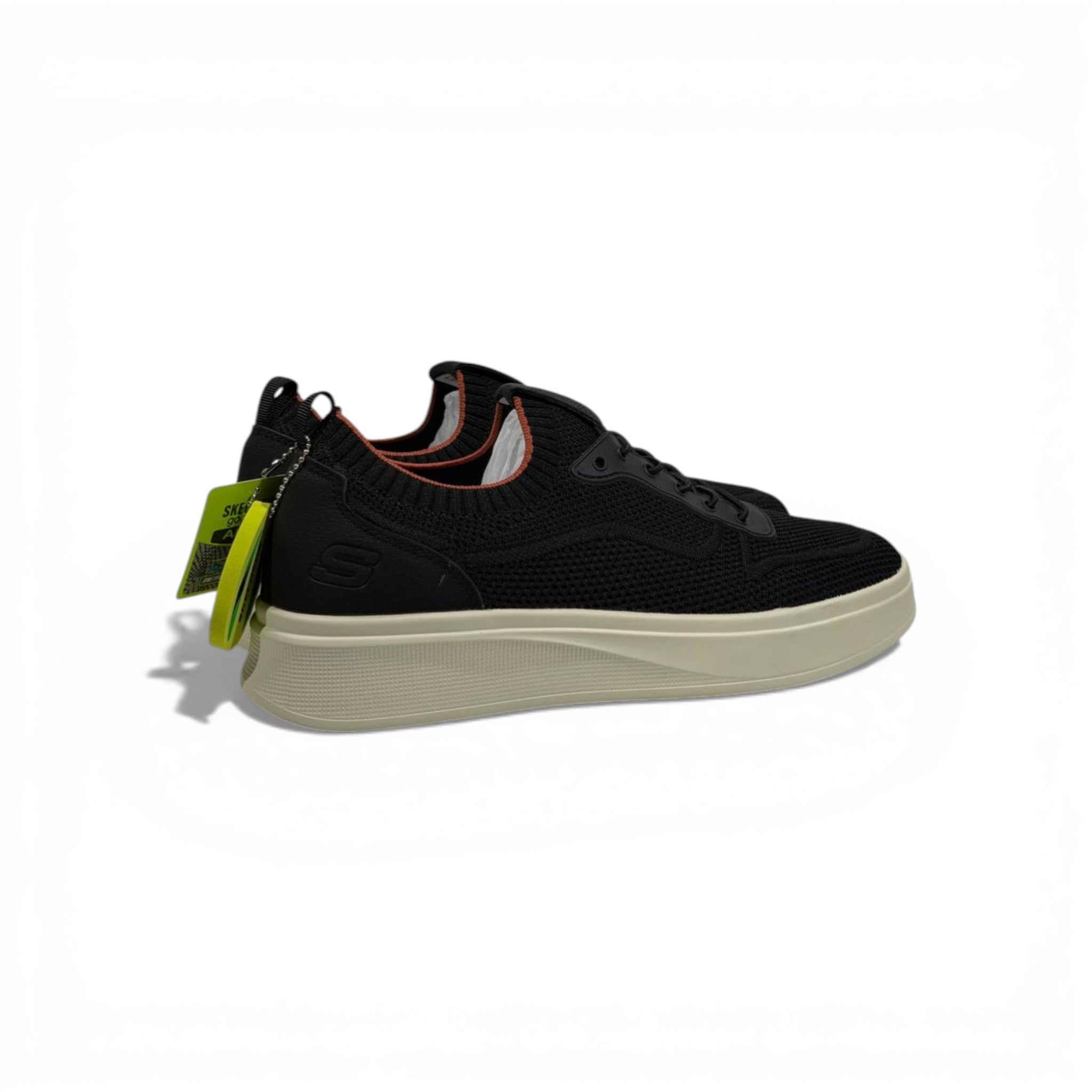 Skechers Knit Comfort Sneakers – Black Lightweight Walking Shoes 👟🖤 | Breathable Everyday Trainers
