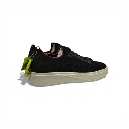 Skechers Knit Comfort Sneakers – Black Lightweight Walking Shoes 👟🖤 | Breathable Everyday Trainers
