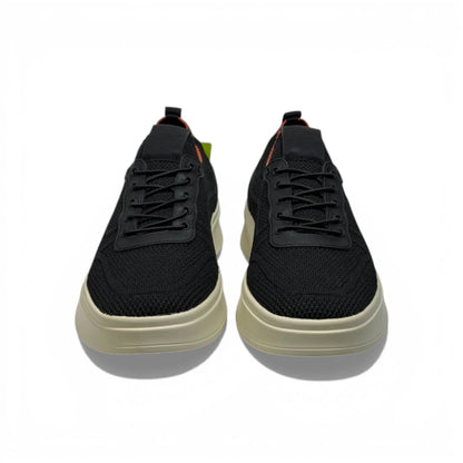 Skechers Knit Comfort Sneakers – Black Lightweight Walking Shoes 👟🖤 | Breathable Everyday Trainers
