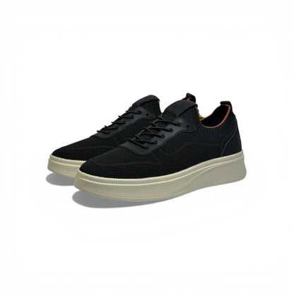 Skechers Knit Comfort Sneakers – Black Lightweight Walking Shoes 👟🖤 | Breathable Everyday Trainers