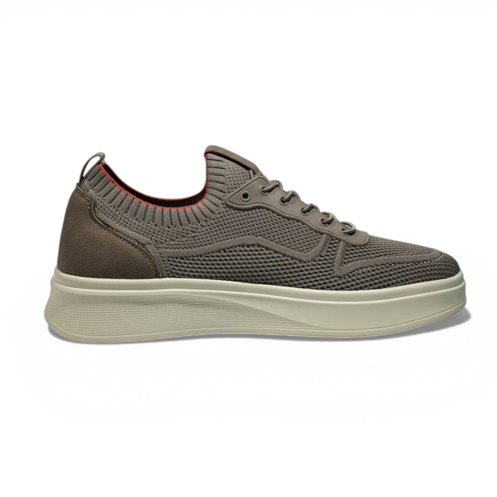 Skechers Knit Comfort Sneakers – Taupe Lightweight Walking Shoes 👟✨ | Breathable Casual Trainers