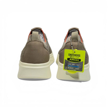 Skechers Knit Comfort Sneakers – Taupe Lightweight Walking Shoes 👟✨ | Breathable Casual Trainers