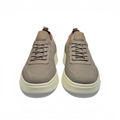 Skechers Knit Comfort Sneakers – Taupe Lightweight Walking Shoes 👟✨ | Breathable Casual Trainers