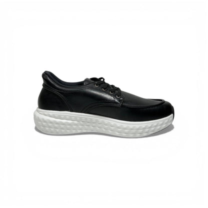 Skechers Ultra Light Leather Sneakers – Black Classic Comfort Shoes 🖤👞 | Lightweight Casual Walking Shoes