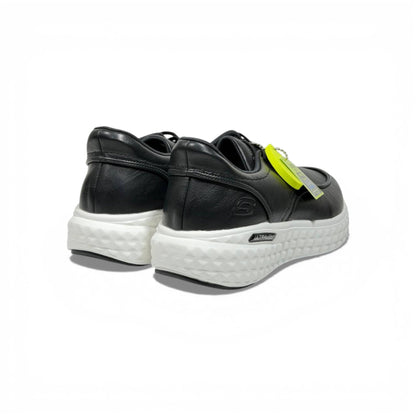 Skechers Ultra Light Leather Sneakers – Black Classic Comfort Shoes 🖤👞 | Lightweight Casual Walking Shoes