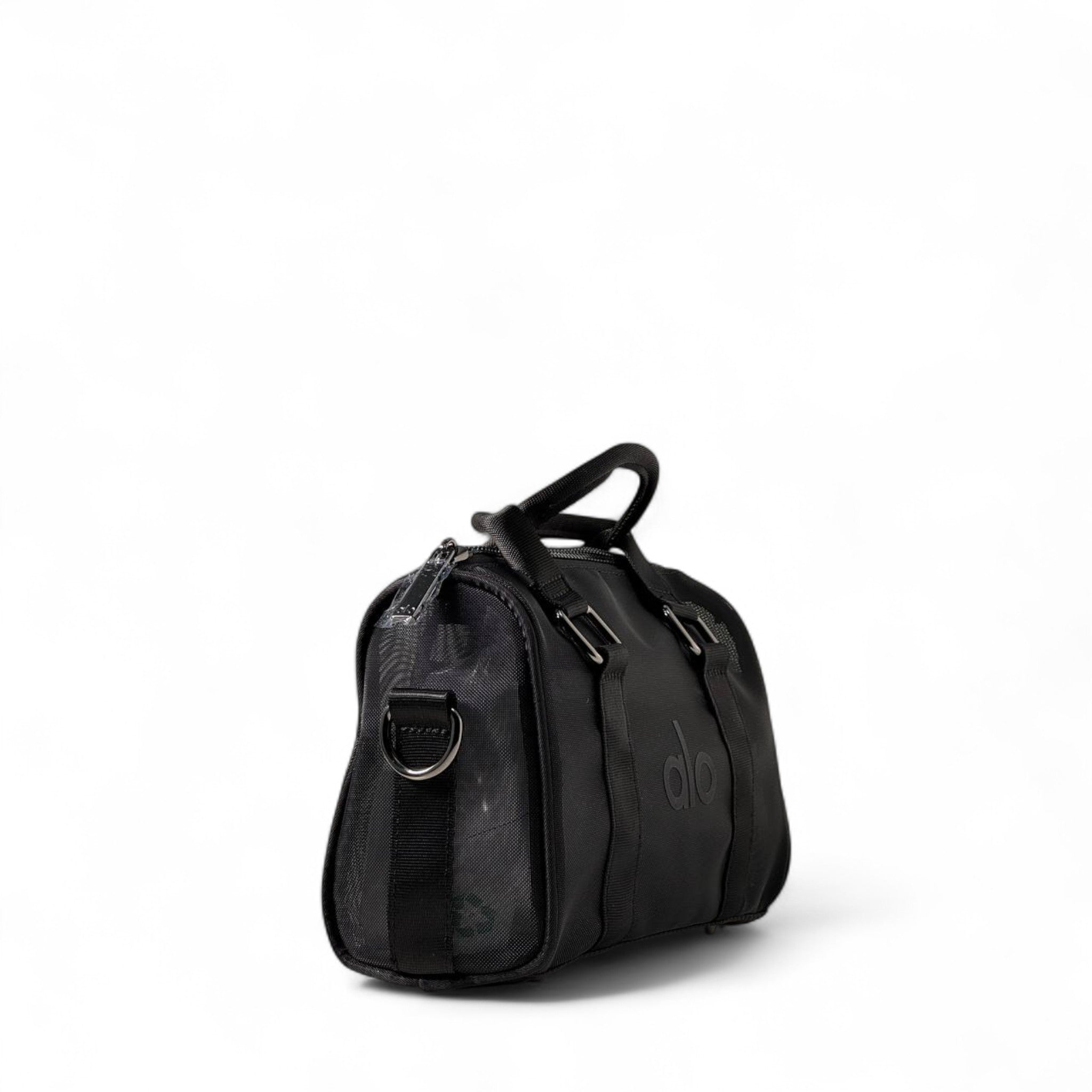 Alo Mini Duffel Bag – Sleek Black Gym & Street Essential 🖤 ( without box)