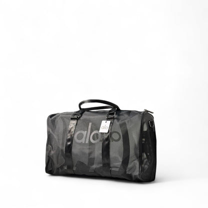 Alo Large Mesh Duffel Bag – Black Sport Luxe Carryall 🖤🧳