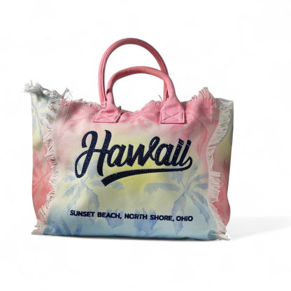 Hawaii Tie-Dye Tote Bag – Beach Vibes Only 🌞🌊
