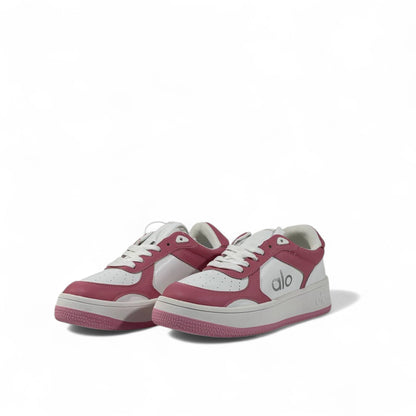 Alo Pink & White Sneakers – Sporty Chic Meets Everyday Comfort