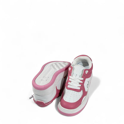 Alo Pink & White Sneakers – Sporty Chic Meets Everyday Comfort