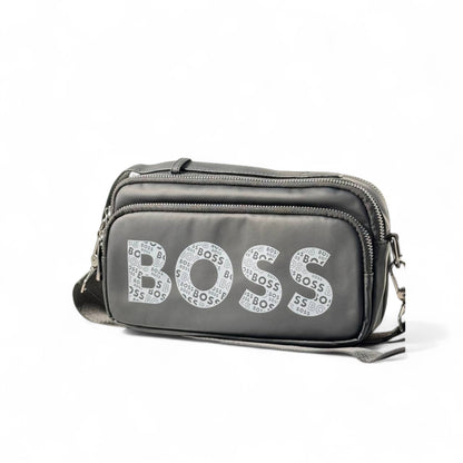 BOSS Graphic Logo Crossbody Bag 🖤 Bold & Compact Streetwear