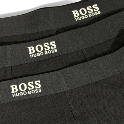 Boss Inspired Premium Black Men's Boxer Set – 3 Classic Pieces
