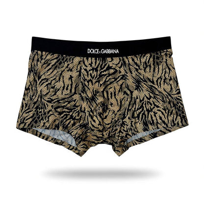 Dolce & Gabbana Inspired Animal Print Men's Boxer Set – 3 Luxury Pieces