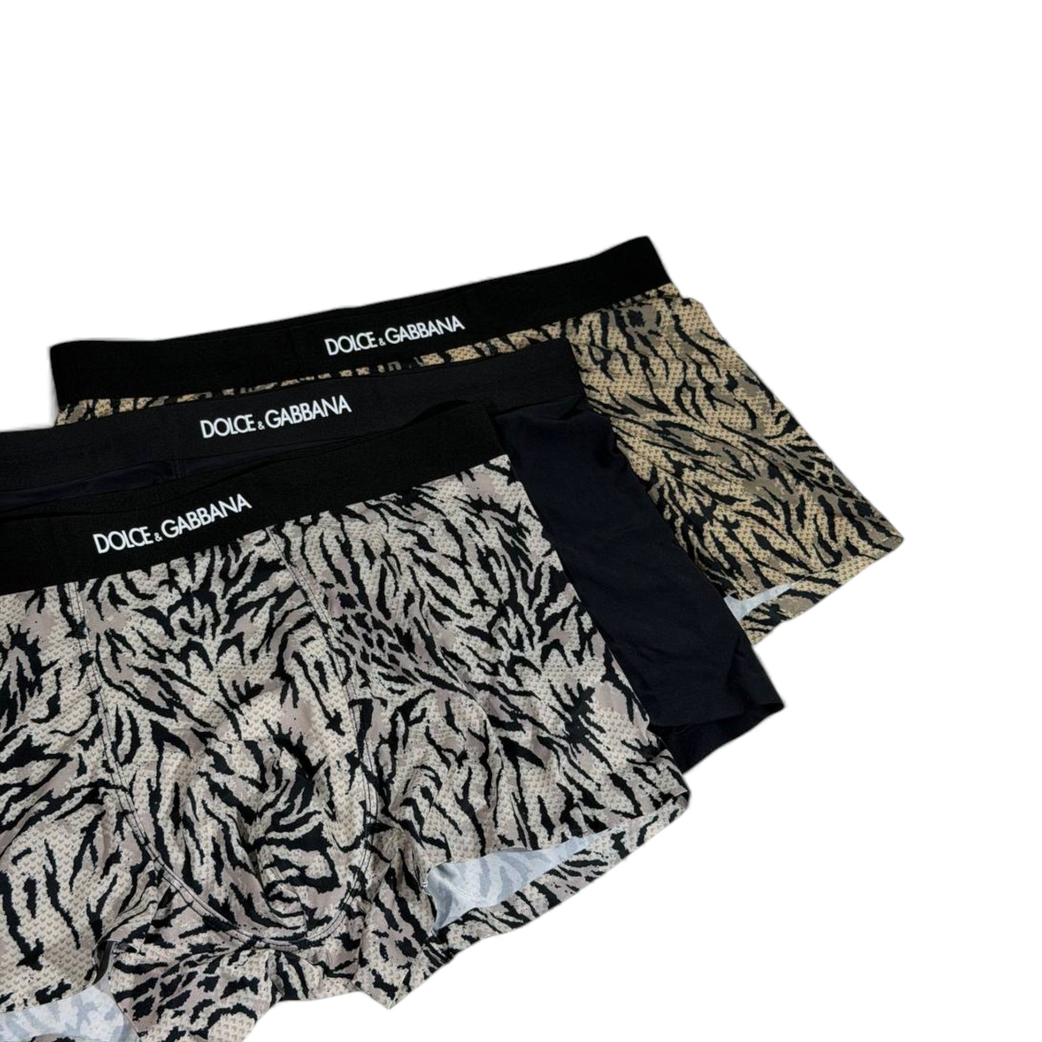 Dolce & Gabbana Inspired Animal Print Men's Boxer Set – 3 Luxury Pieces