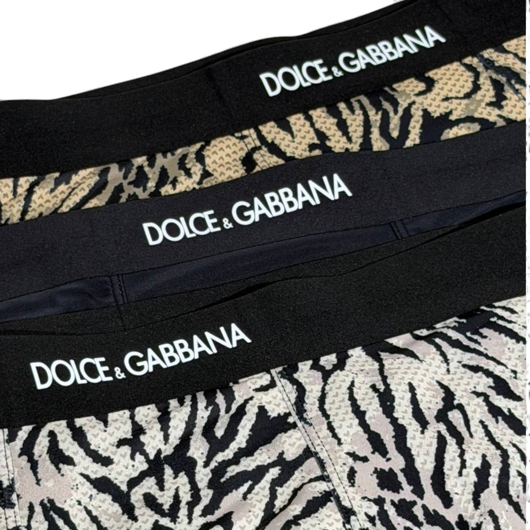 Dolce & Gabbana Inspired Animal Print Men's Boxer Set – 3 Luxury Pieces