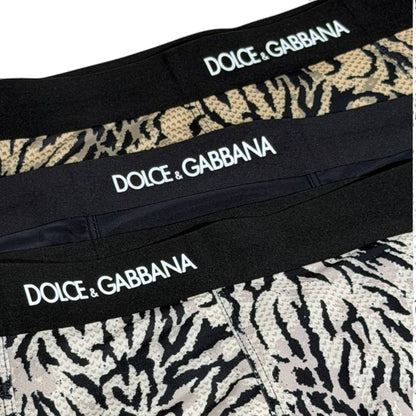 Dolce & Gabbana Inspired Animal Print Men's Boxer Set – 3 Luxury Pieces