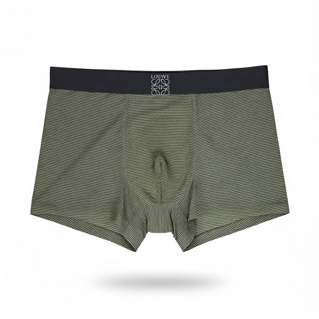 Loewe Inspired Premium Striped Men's Boxer Set – 3 Elegant Pieces