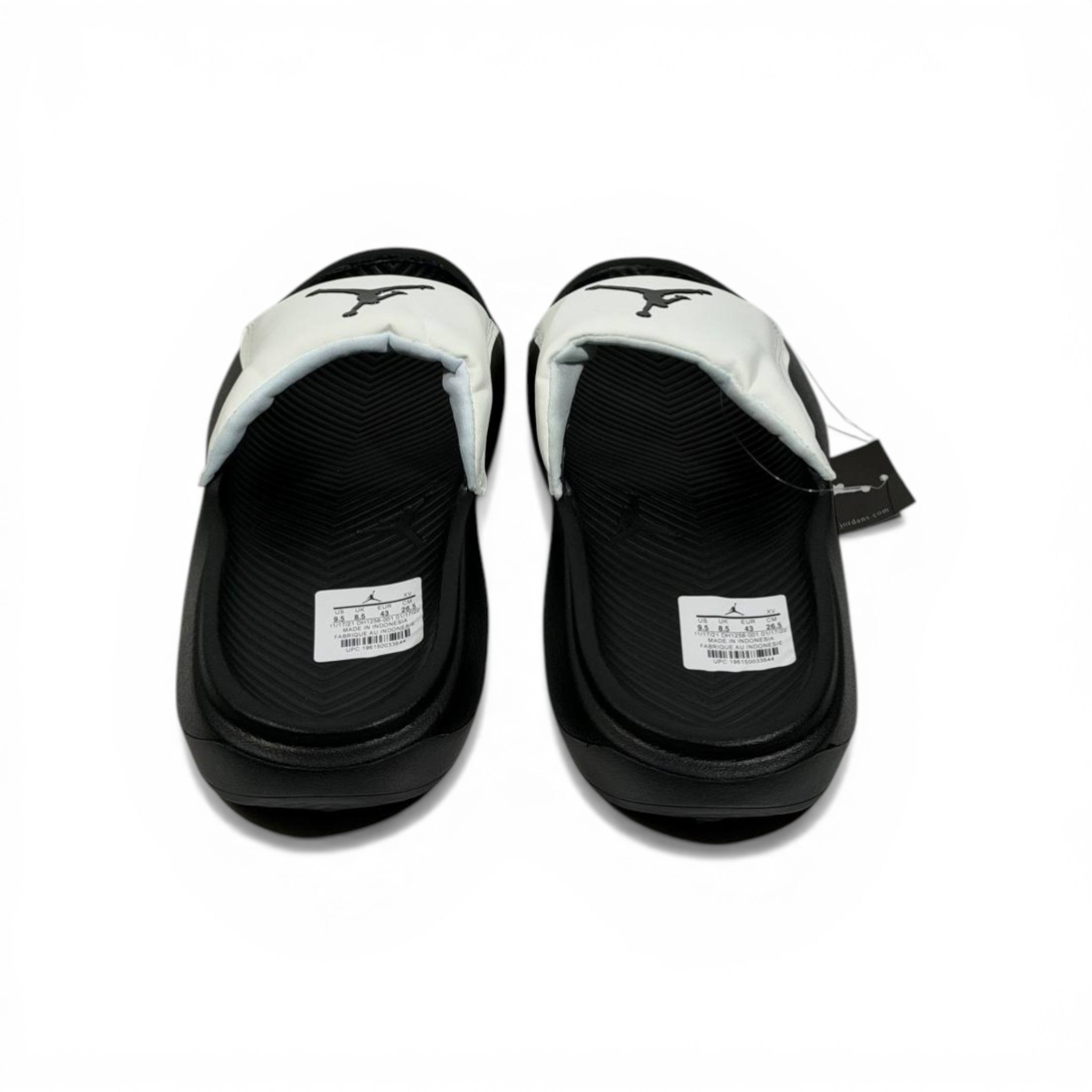 ⚫⚪ Air Jordan Mono Slides – Black & White Signature Comfort Edition