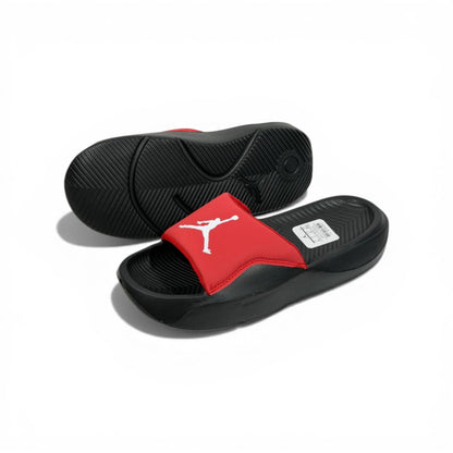 🔴⚫ Air Jordan Red Slides – Bold Street Comfort Edition