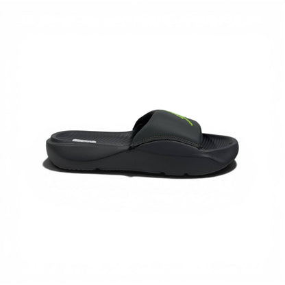 ⚫🟢 Air Jordan Neon Slides – Grey & Lime Sport Edition