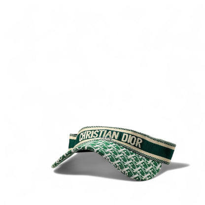 Christian Dior Green Oblique Embroidered Visor 💚🧢🌿