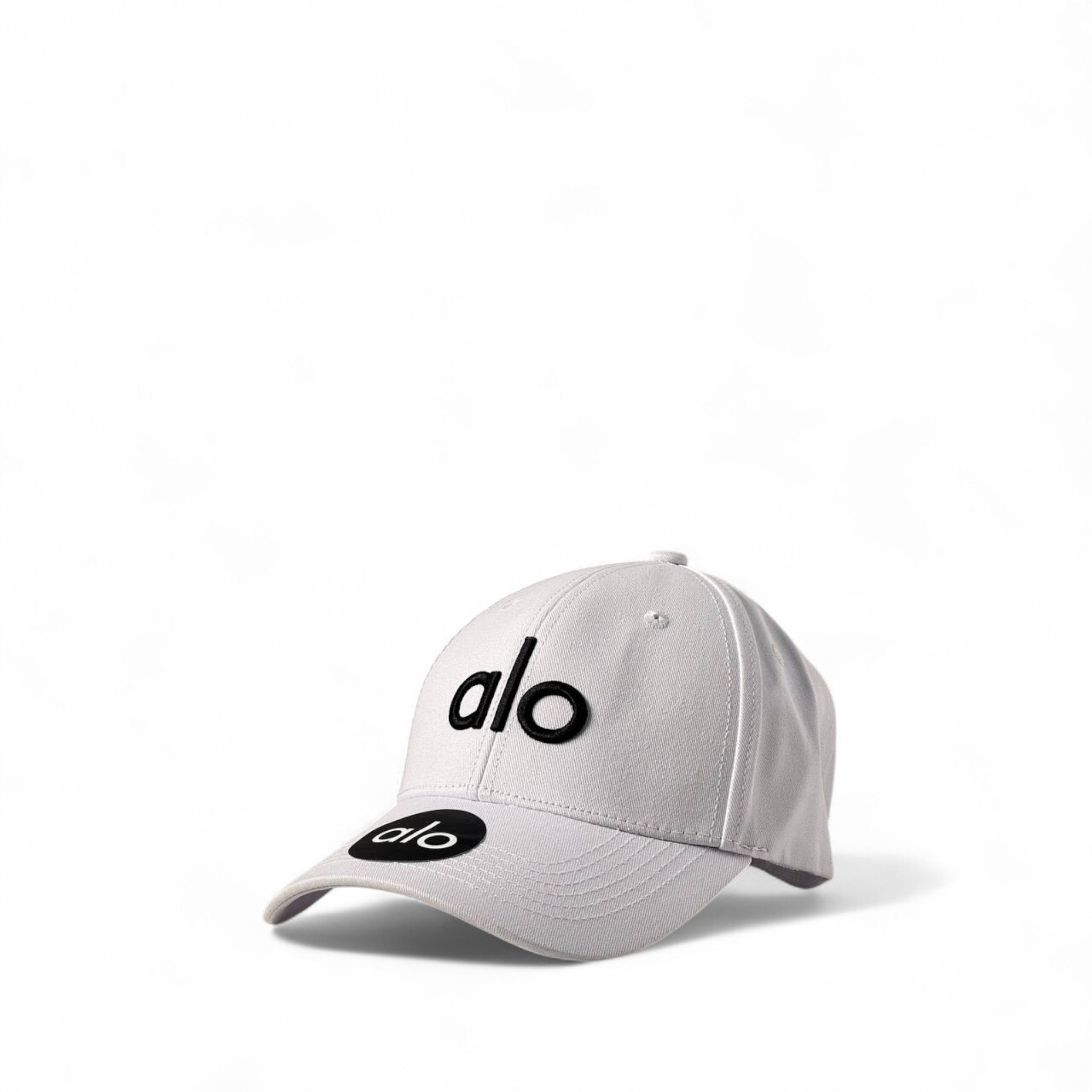 Alo Yoga White Cap with Black Logo 🏁🖤🤍
